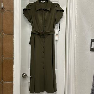 Brand New Calvin Klein green dress gorgeous